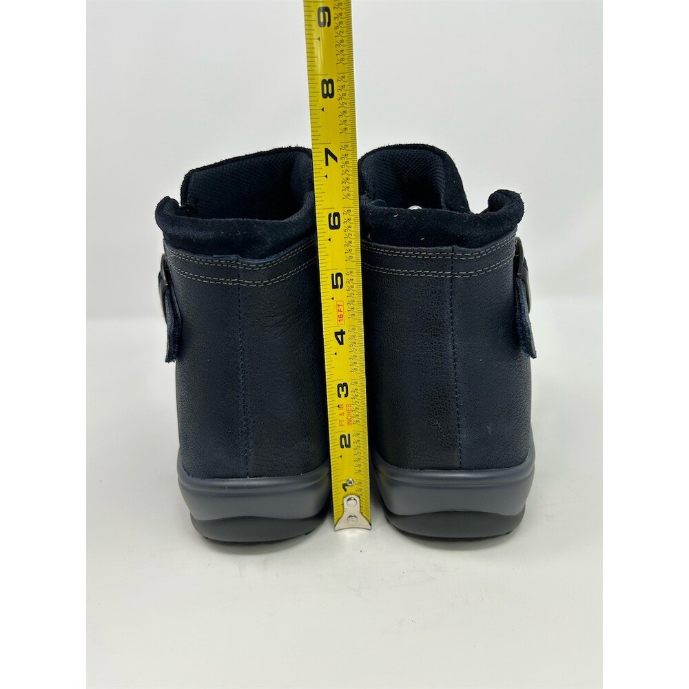 Orthofeet Heidi Womens Orthopedic Navy Blue Ankle Boots Buckle Strap Size 10 W - Picture 8 of 12
